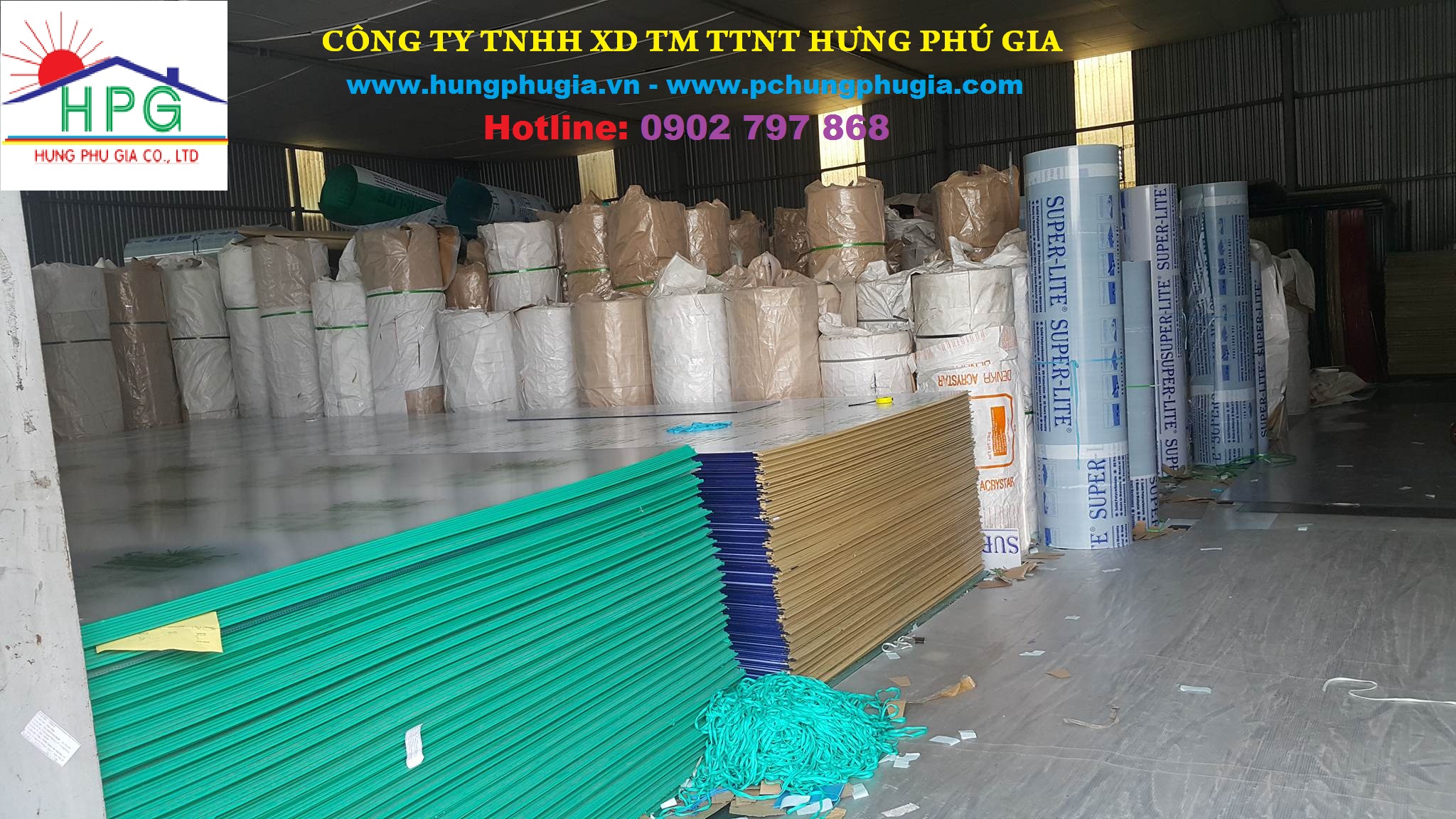 tấm lợp lấy sáng poly đặc ruột