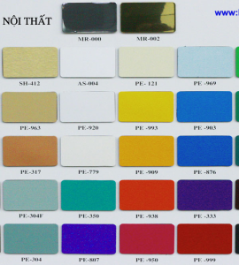Tấm Ốp Nhôm Alu Triều Chen - Trong Nhà PET
