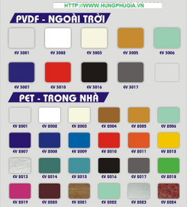 Tấm Nhôm Nhựa Alu Alcorest PVDF (Ngoài Trời)
