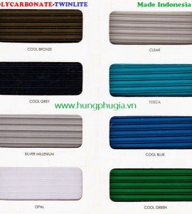 Tấm Lợp Lấy Sáng POLY Twinlite - Indonesia