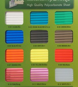 Tấm Lợp Lấy Sáng Polycarbonate Rỗng Ruột POLYTOP Thái Lan