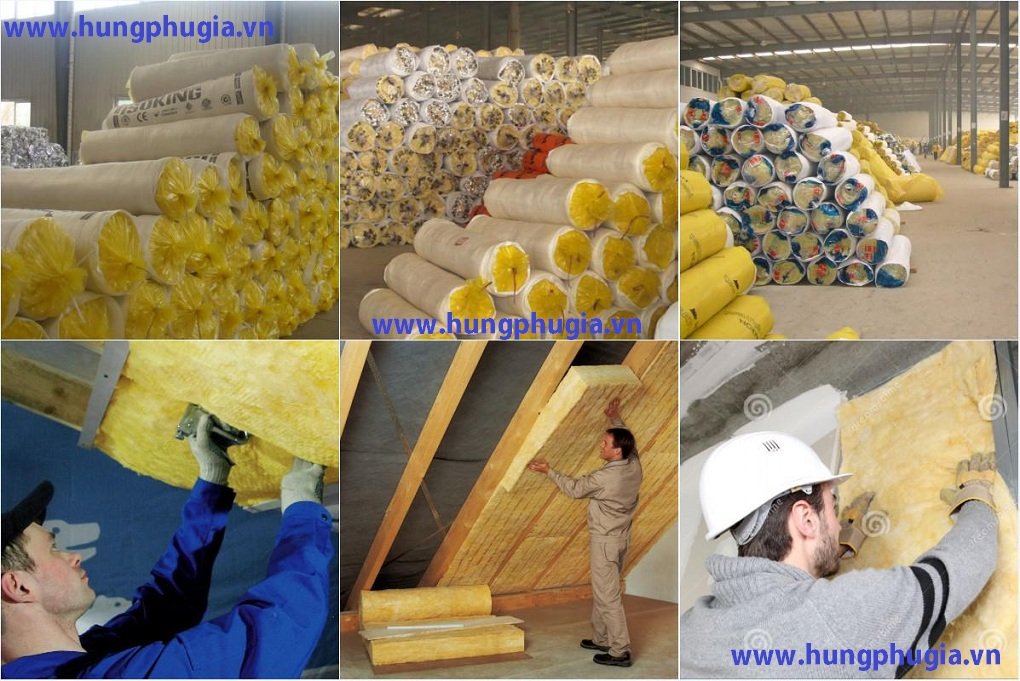 Bông thủy tinh cách âm cách nhiệt chống cháy